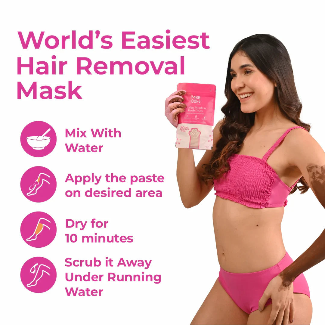 MEOW BODY HAIR REMOVAL WAX POWDER