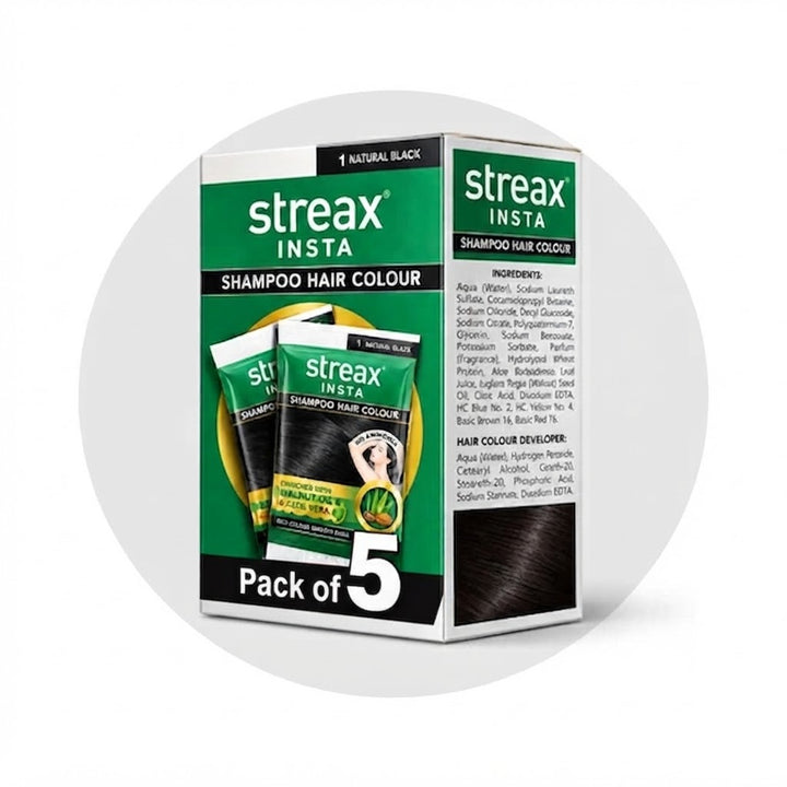 Streax Insta Hair Color Shampoo